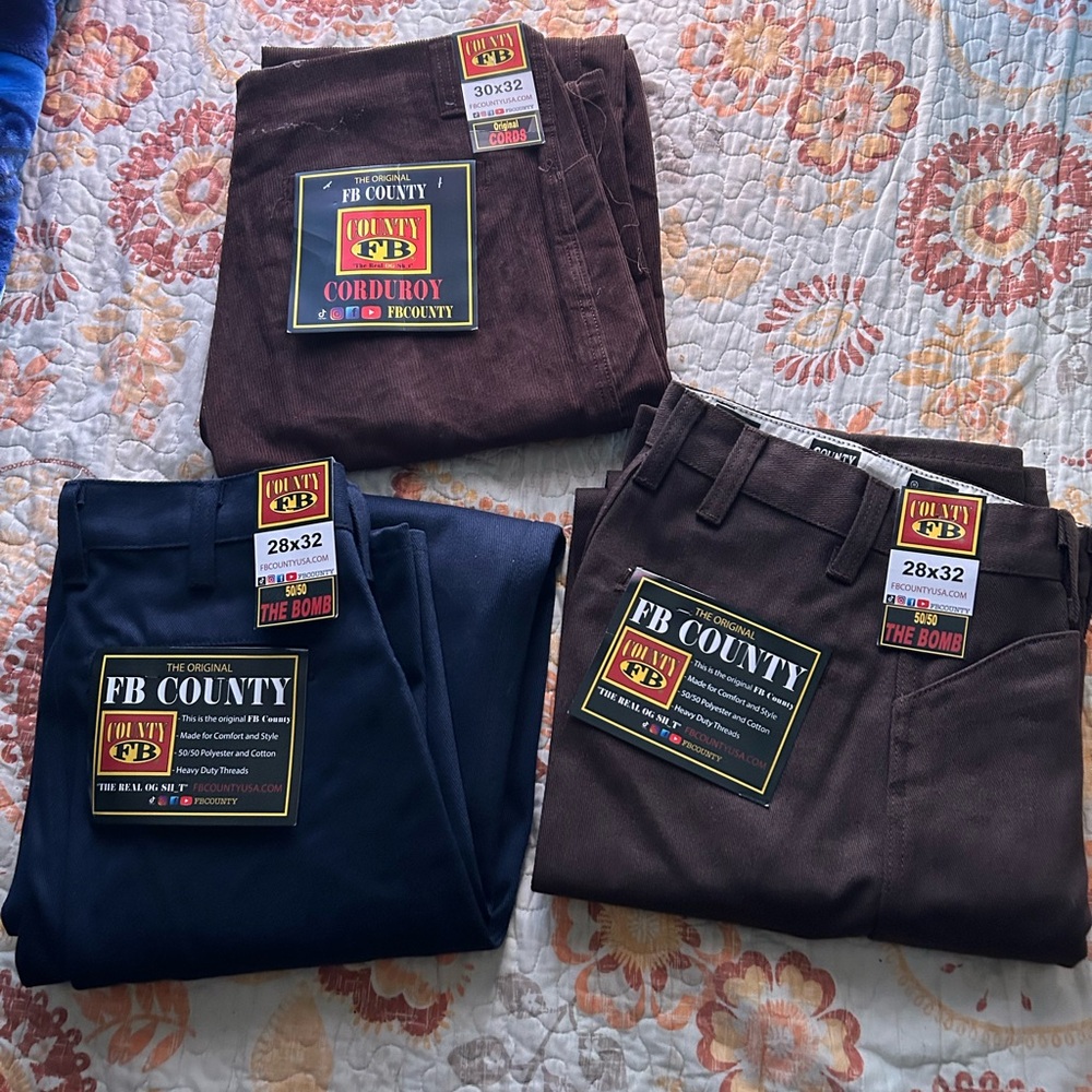 Brand new FB COUNTY 50/50 pants